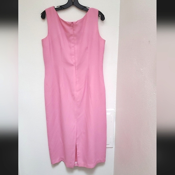 🏠 Shift Dress w/Matching Sheer Embroidered Blouse Size 12 - Picture 6 of 6